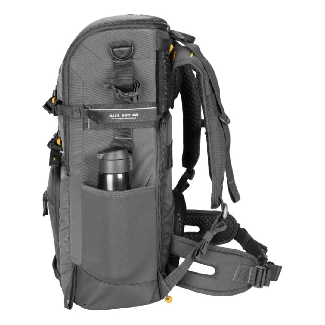 Vanguard Alta Sky 68 Large Camera Backpack with Padded Inserts and Ergonomic Design (Dark Gray)