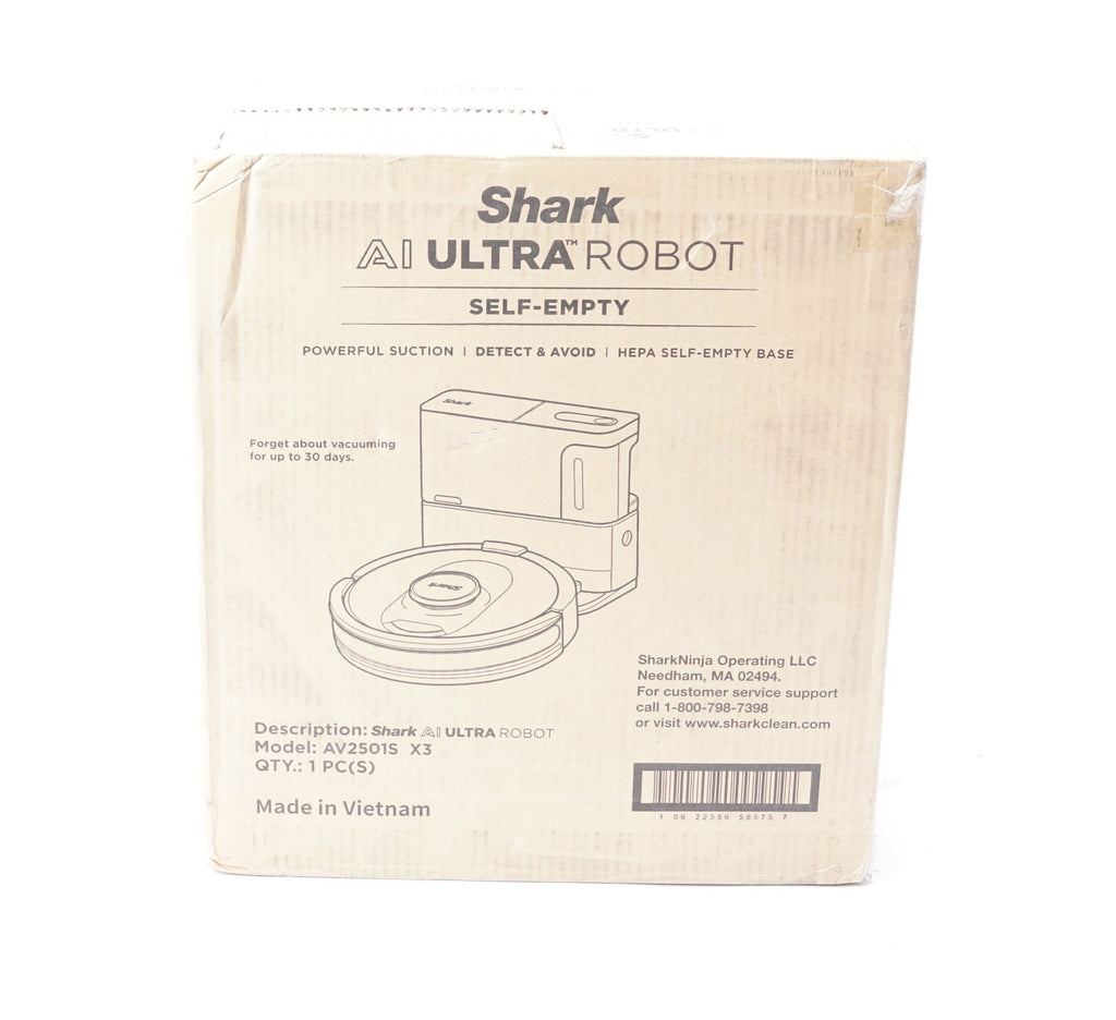 Shark AV2501S AI Ultra Robot Vacuum, with Matrix Clean, Home Mapping, 30-Day Cap