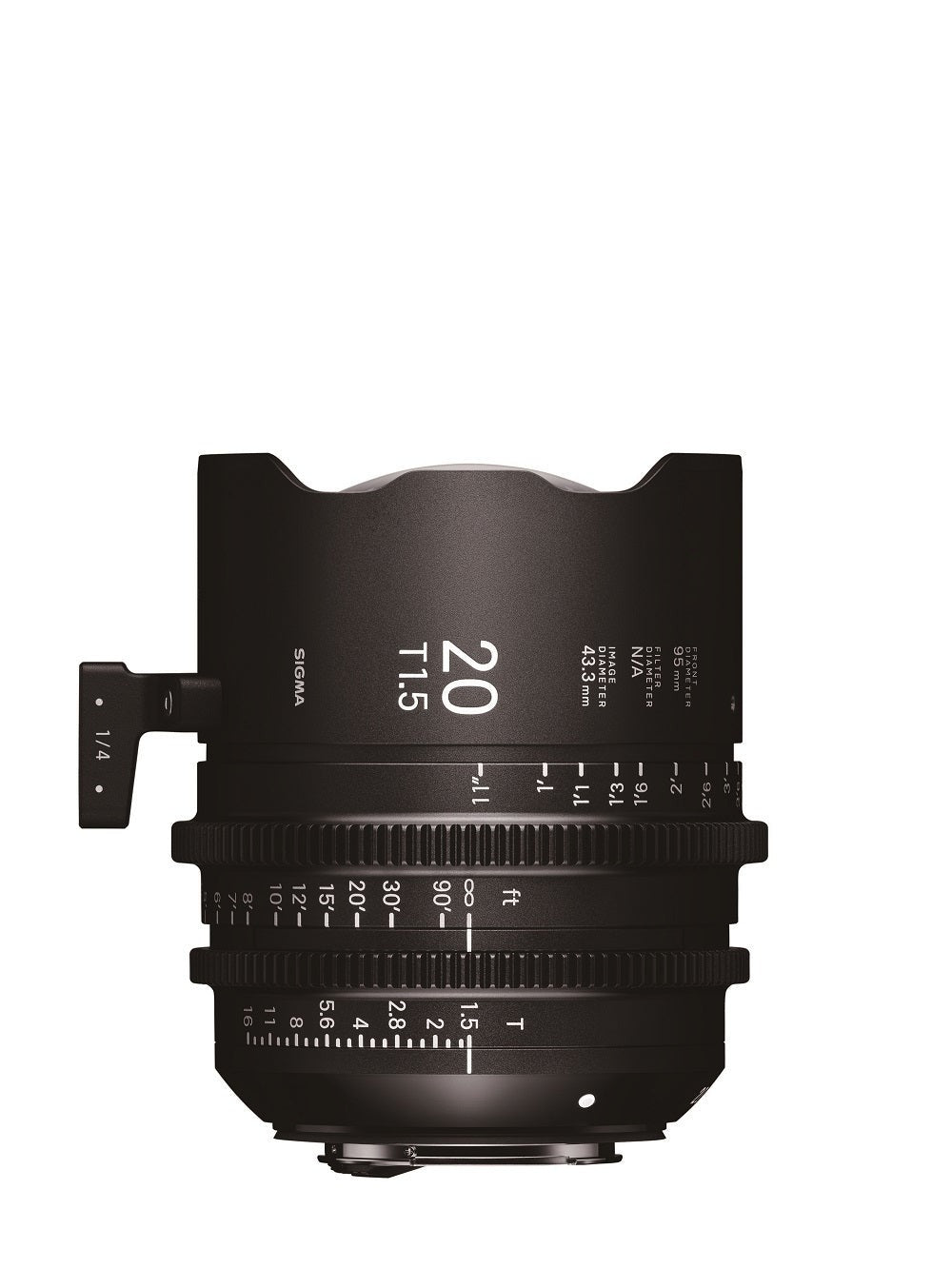 Sigma 4 Cine Lens Kit 20 / 24 / 35 / 50mm T1.5 for Canon EF Mount with Case