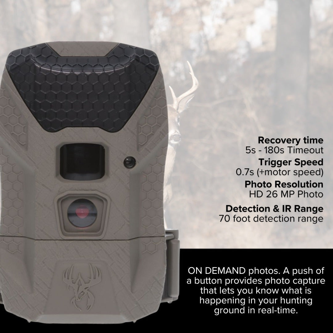 Wildgame Innovations Wraith 2.0 Lightsout Trail Camera with 40 Infrared LEDs (4-Pack) Bundle