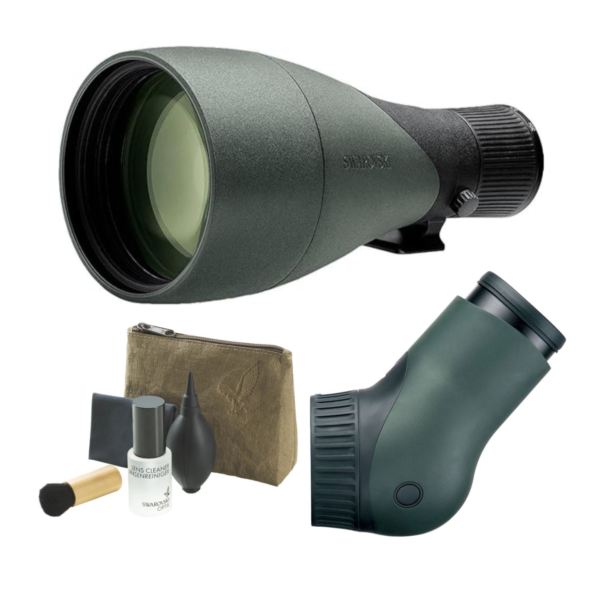 Swarovski ATX Spotting Scope with 115mm modular Objective Cleaning Kit (Angled)