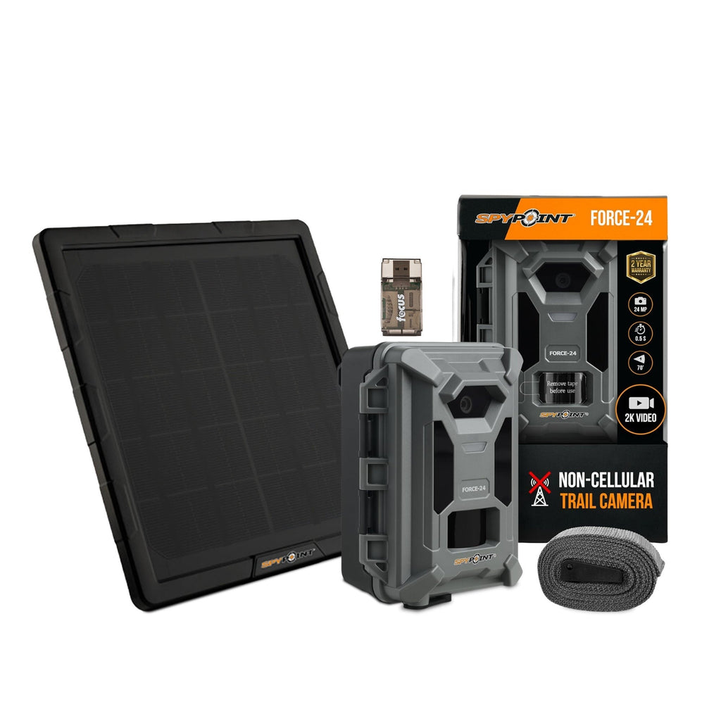 Spypoint Force-24MP Non-Cellular Trail Camera Bundle with Accessories