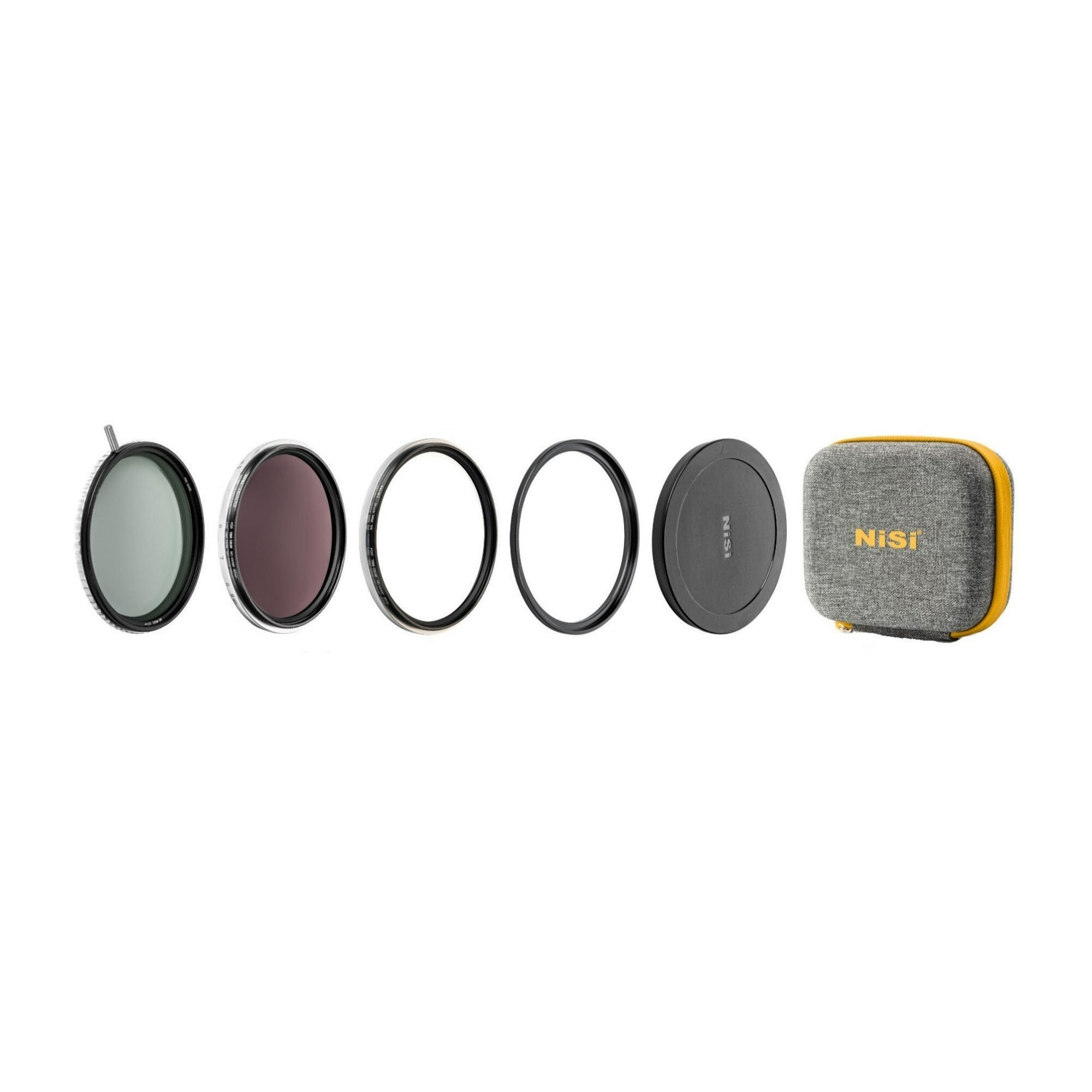 NiSi Swift 82mm 1-9 Stops Waterproof VND Mist Kit with 1-5 Stops VND, 4 Stop ND, and Black Mist 1/4