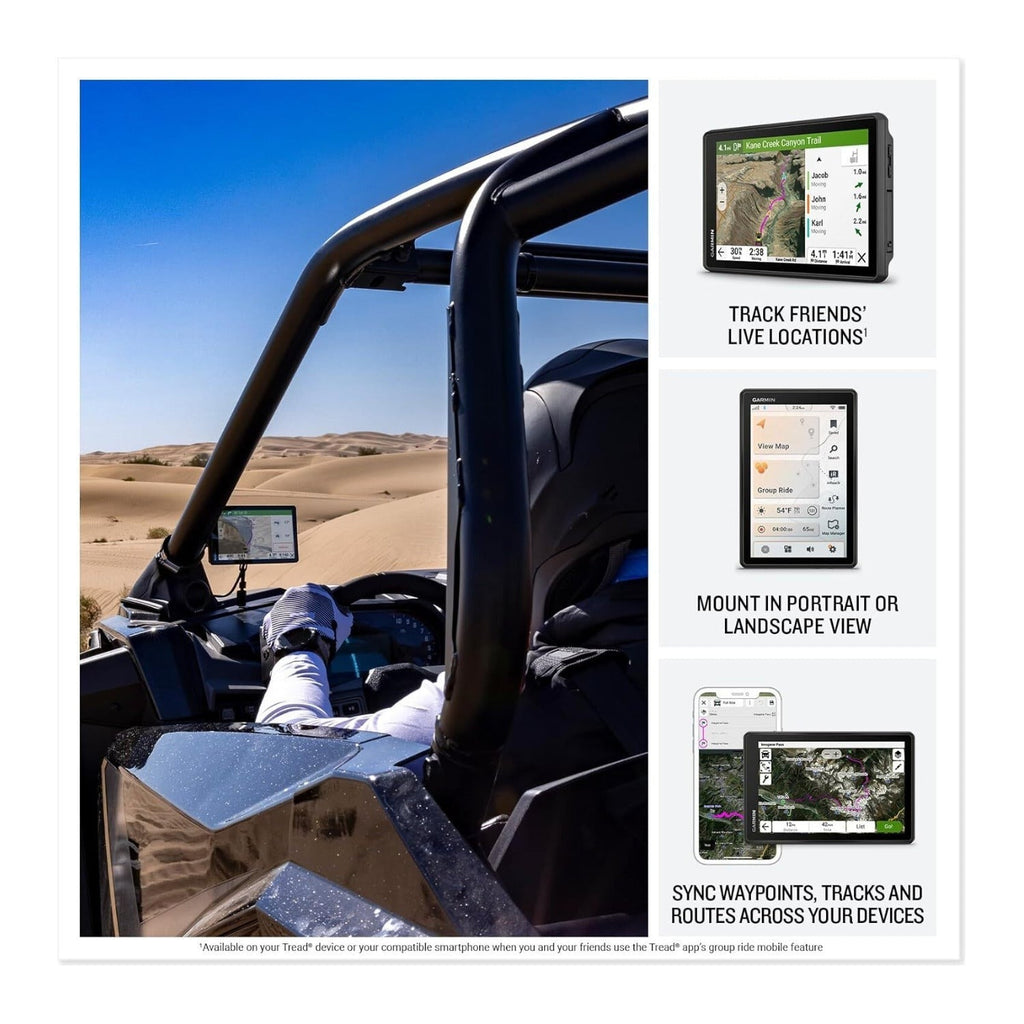 Garmin Tread 2 - SxS Edition, Rugged 8-inch Powersport Navigator for Thrilling Off-Road Rides