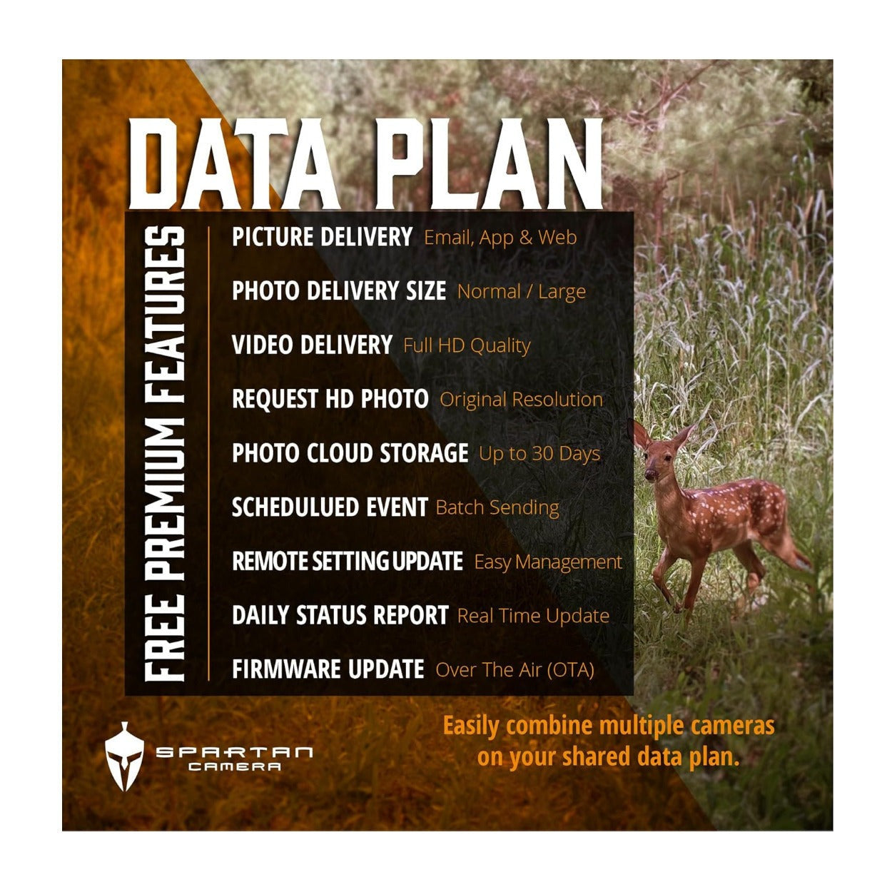 Spartan GoLive2 4G/LTE Trail Camera 6-Pack Bundle with 32GB Memory Card & Reader