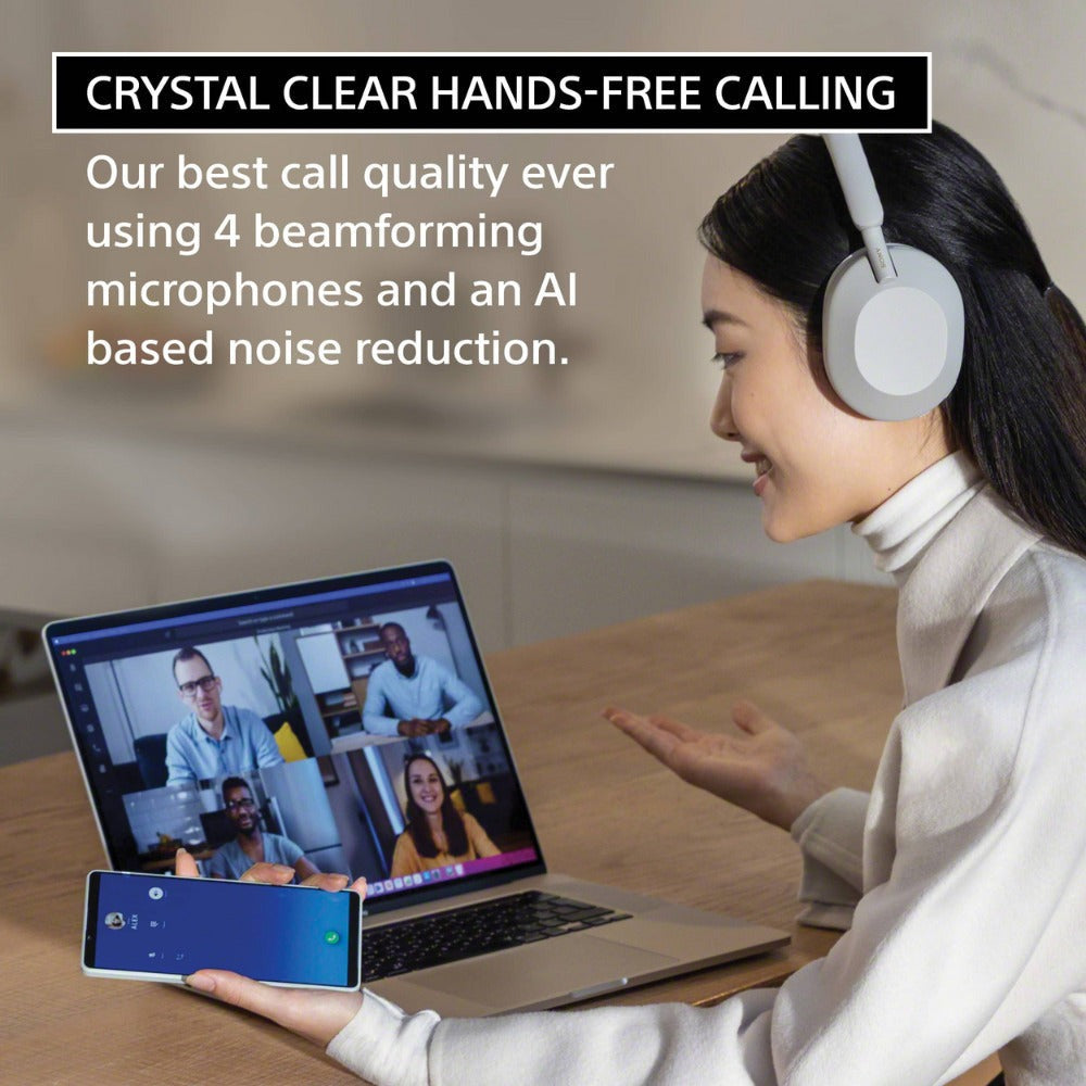 Sony WH-1000XM5 Wireless Noise Canceling Over-Ear Headphones with Sony Earbuds