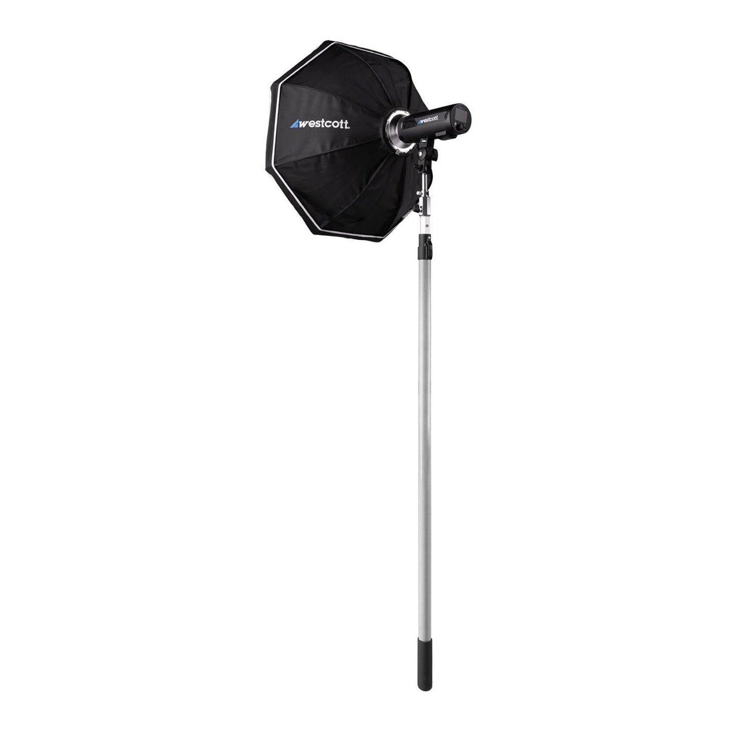 Westcott Paint Pole Portable Aluminum Adapter with Built-In Umbrella Receptacle and 2 Set Screws