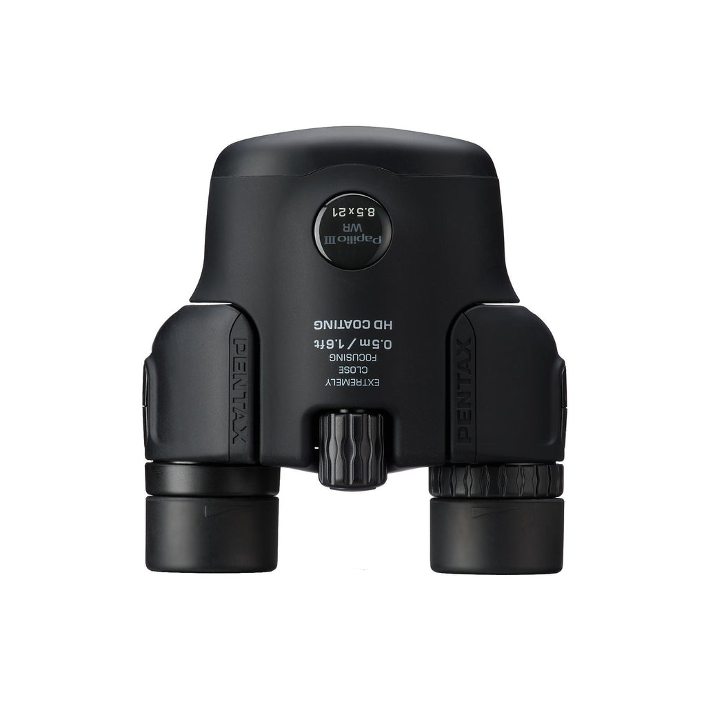 Pentax Papilio III 8.5x21 WR Binoculars with HD Coated 50cm Close Focus (Black)
