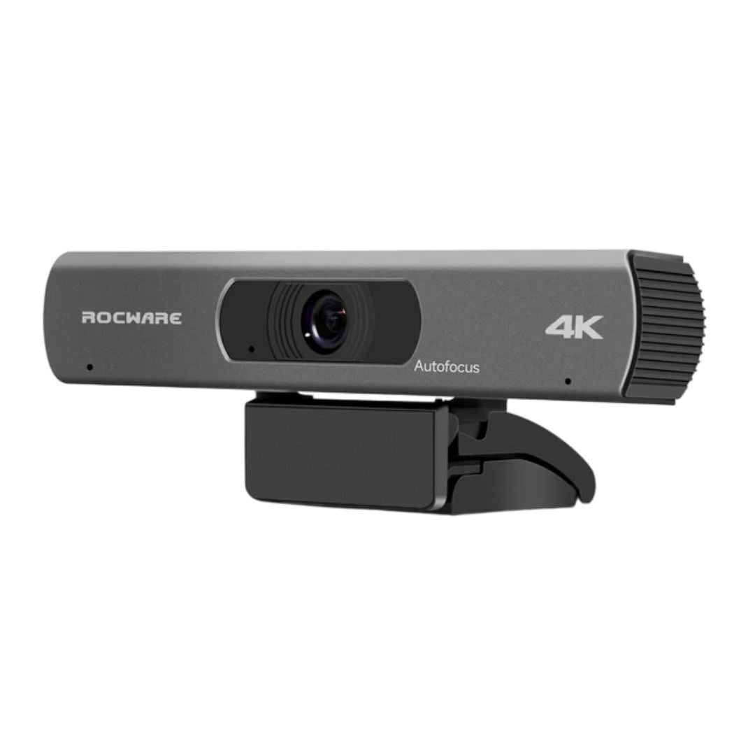 Rocware RC18 USB Camera with 4K UHD Lens, CMOS Sensor, and Built-In Microphone Array
