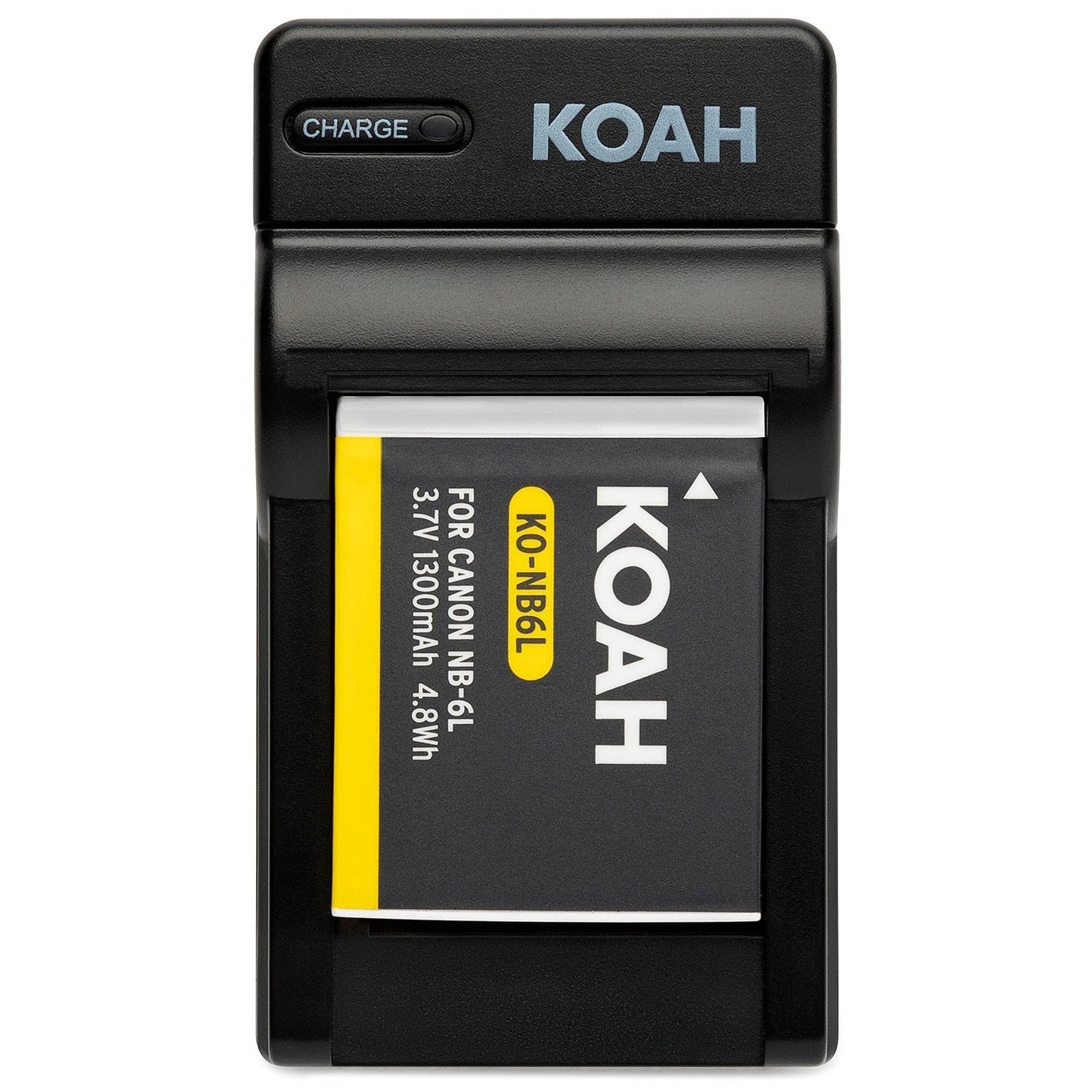 Koah 1300mAh Rechargeable Li-Ion Battery for Canon NB-6L and NB-6LH with Charger