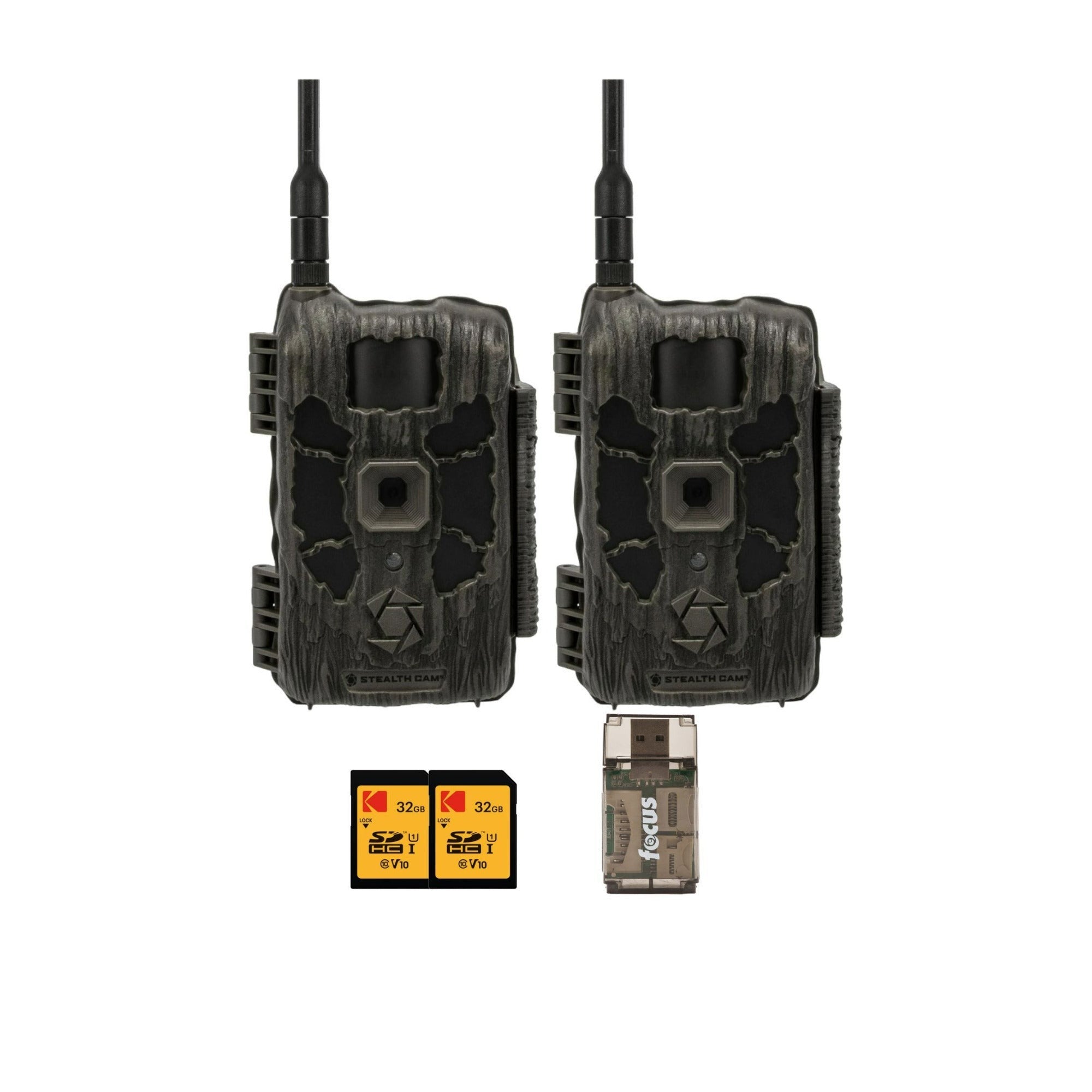 Stealth Cam Deceptor Max 3.0 Cellular Trail Camera (2-Pack) with Accessories