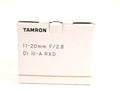 Tamron B060X 11-20mm F/2.8 Di III-A Lens for Fujifilm X APS-C Mirrorless Cameras (Used)