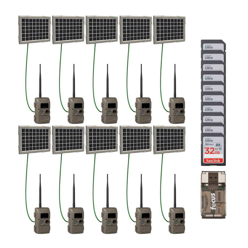 Cuddeback Cuddelink Wireless IR Camera with Super Solar Power Bank (10-Pack)