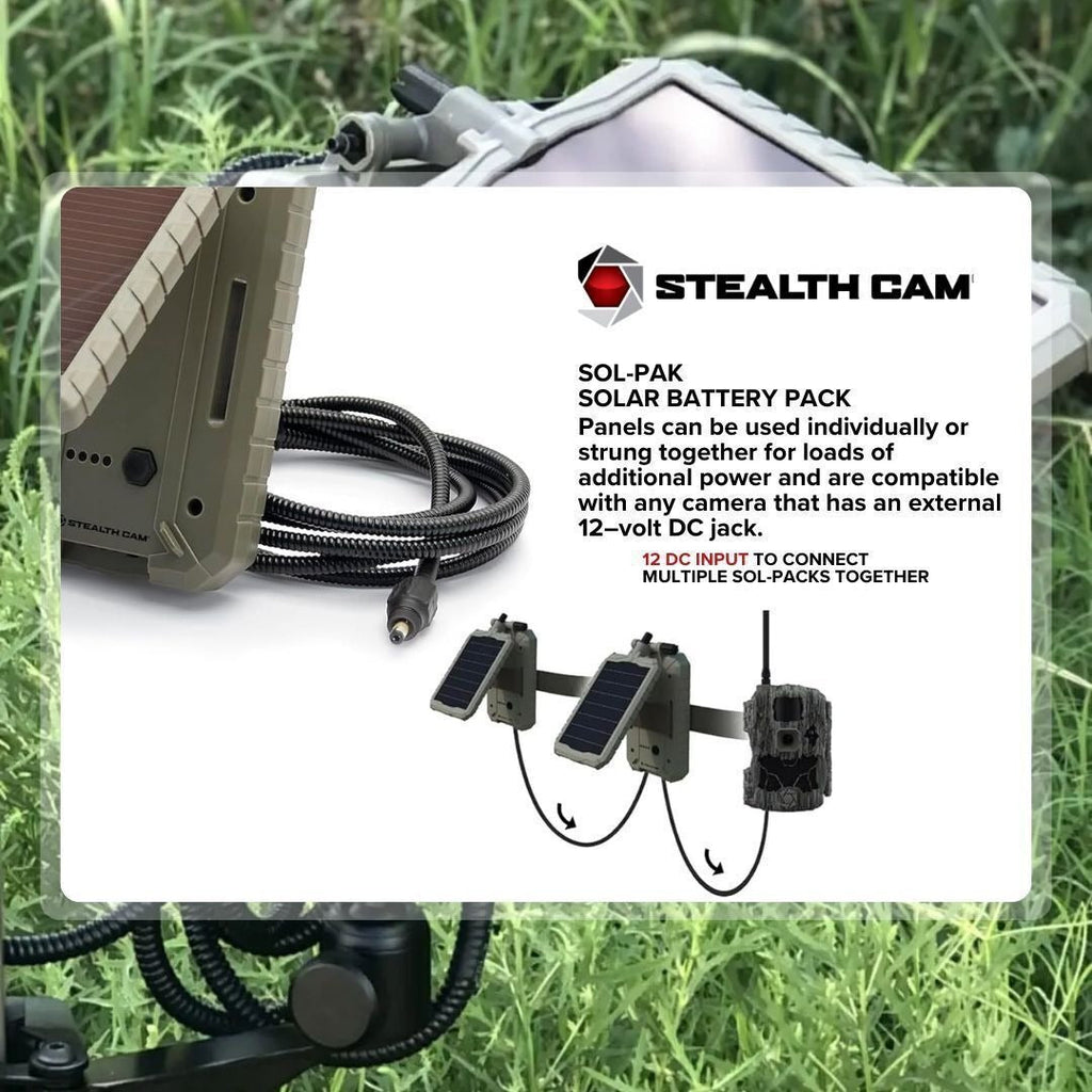 Stealth Cam Sol-Pak 12V Solar Battery (6 Pack) Bundle with Memory Card Reader