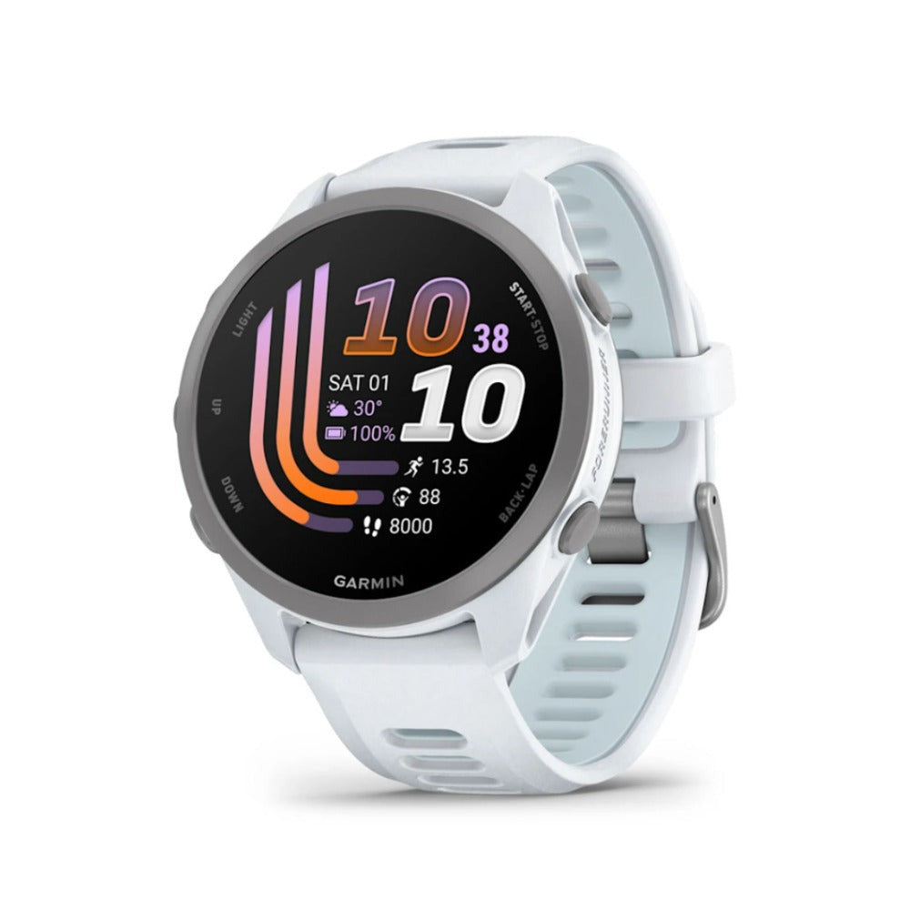 Garmin Forerunner 170 GPS Running Smartwatch w/ AMOLED Display (Whitestone/Blue)