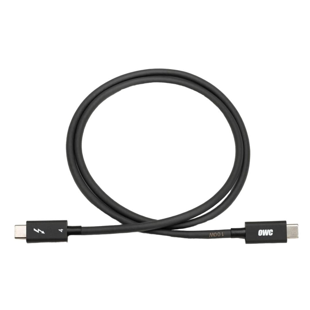 OWC 79-Inch Thunderbolt 4 and USB-C Cable with 40 GBPS Data Transfer and 100W Power Charging (Black)