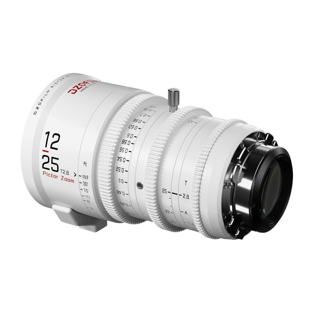 DZOFilm Pictor Zoom 12-25mm T2.8 Super 35 Parfocal Lens (PL and EF Mounts, White)