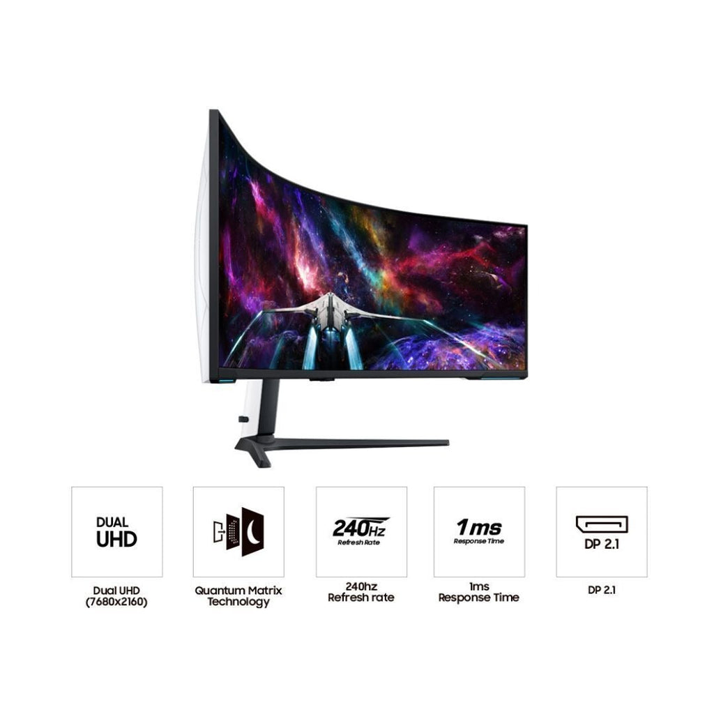 Samsung 57" Odyssey Neo G9 Series Dual 4K UHD 1000R Curved Gaming Monitor | 240H (Used)