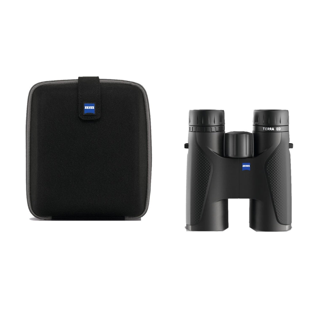 Zeiss 10x42 Terra ED Binoculars (Black) and Zeiss Cleaning Kit Bundle