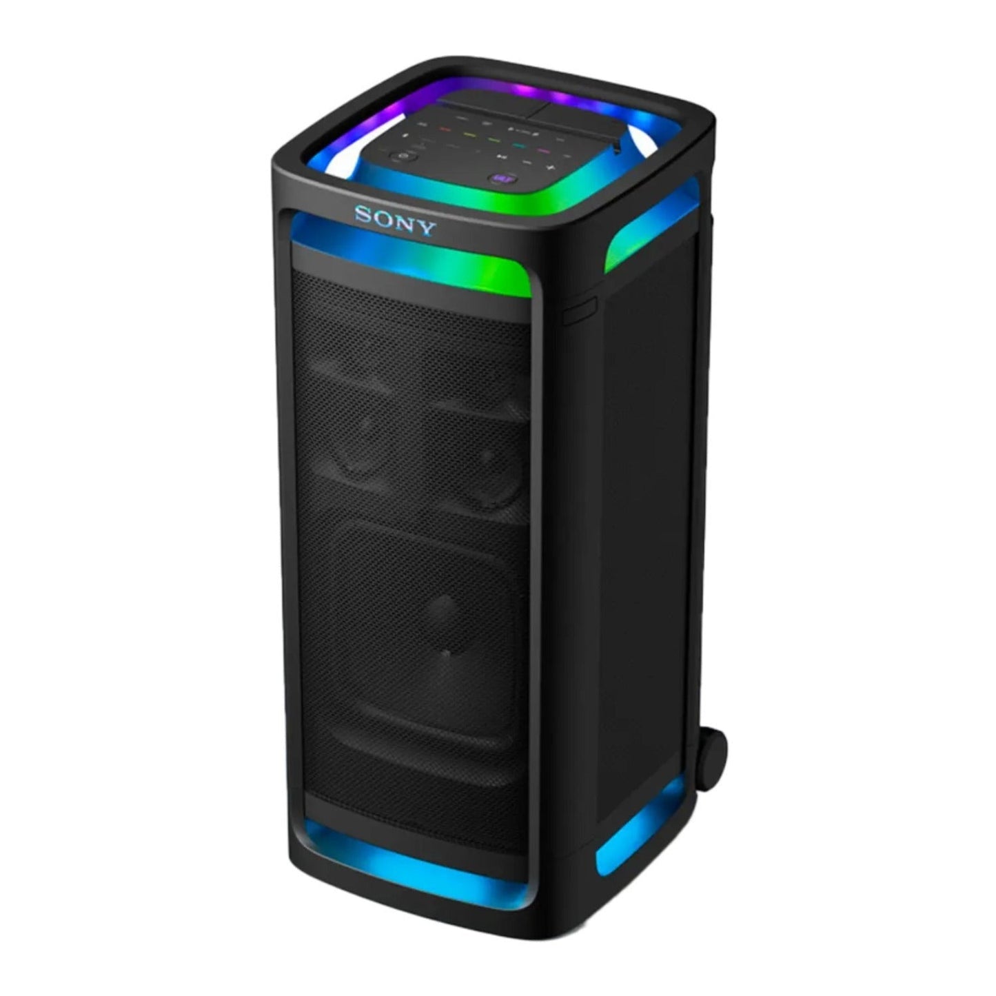 Sony ULT Tower 9AC Speaker (Black) Bundle with Wireless Microphones (2-Pack)