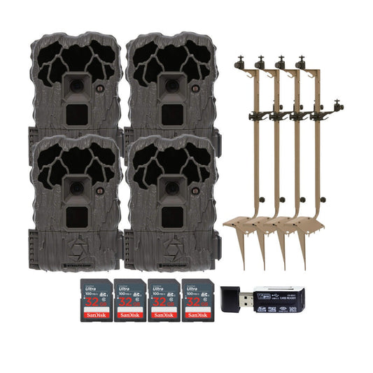 Stealth Cam 20MP Trail Camera with 60 Feet Range Detection (2-Pack) x 2 Bundle