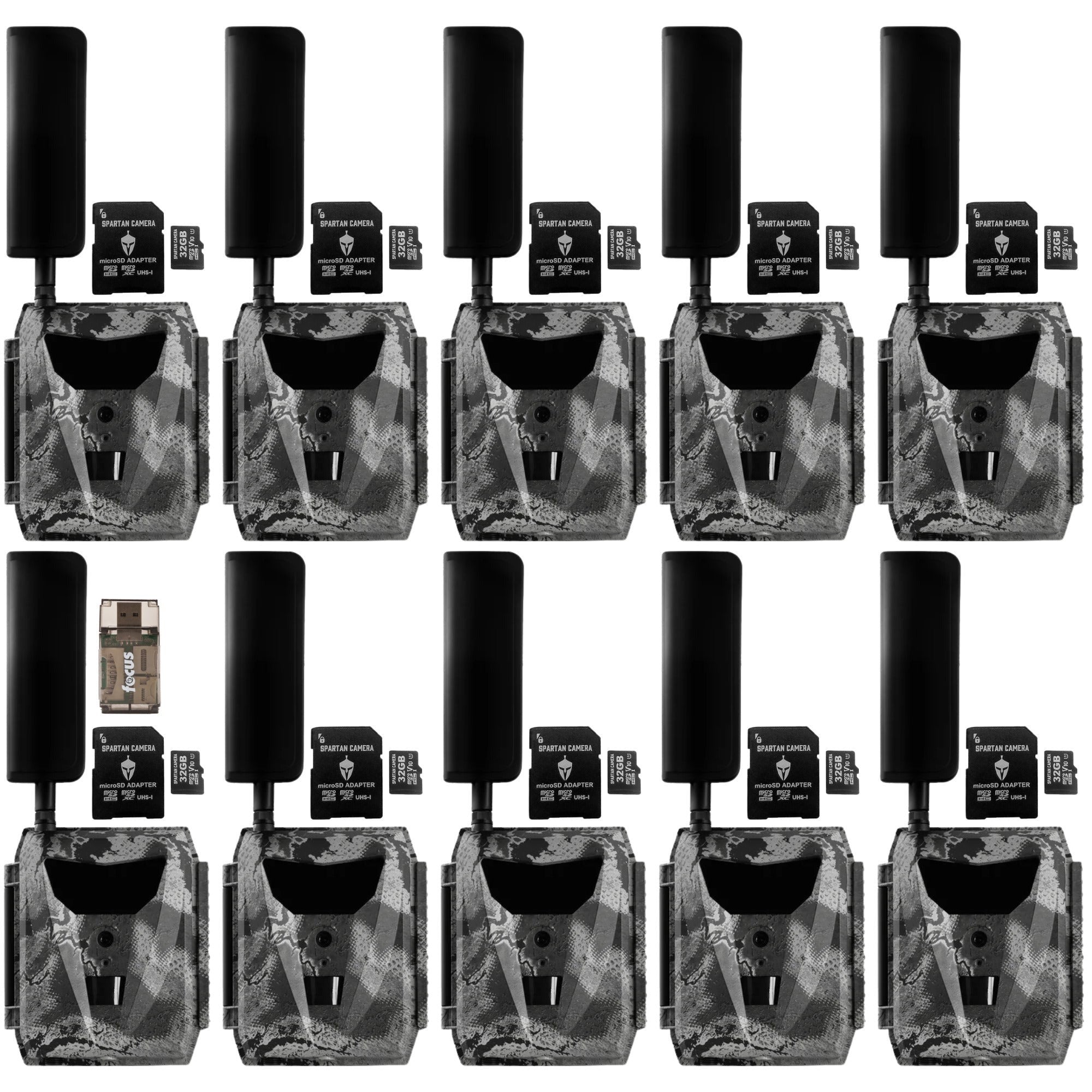 Spartan GoLive 4G/LTE Live Streaming Trail Camera 10-Pack Bundle