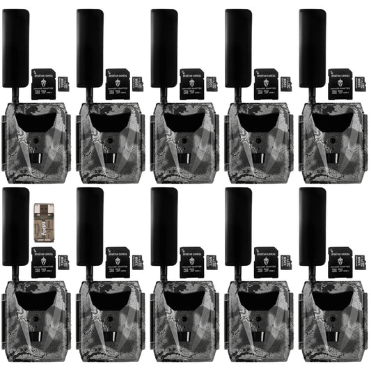 Spartan GoLive 4G/LTE Live Streaming Trail Camera 10-Pack Bundle