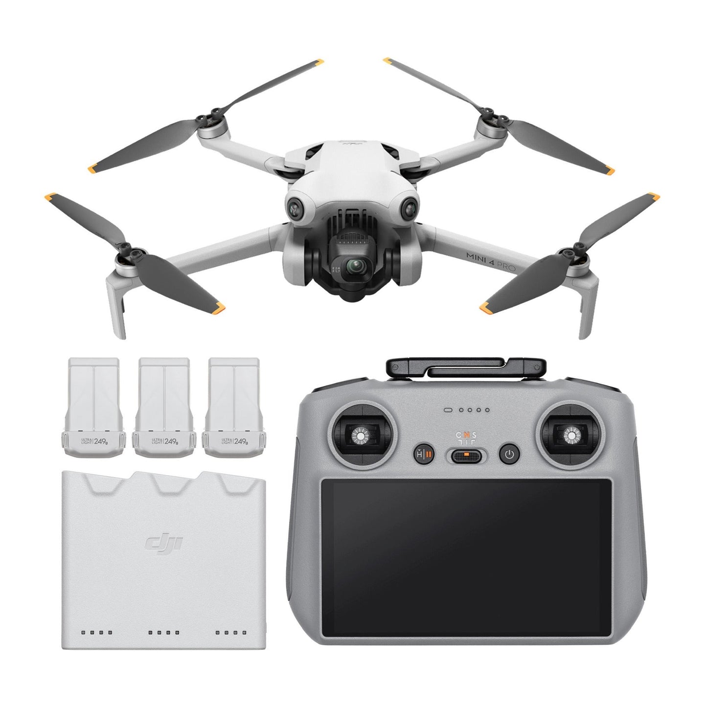 DJI Mini 4 Pro Fly More Combo Plus and DJI RC 2 Remote Controller with DJI Care Refresh Bundle