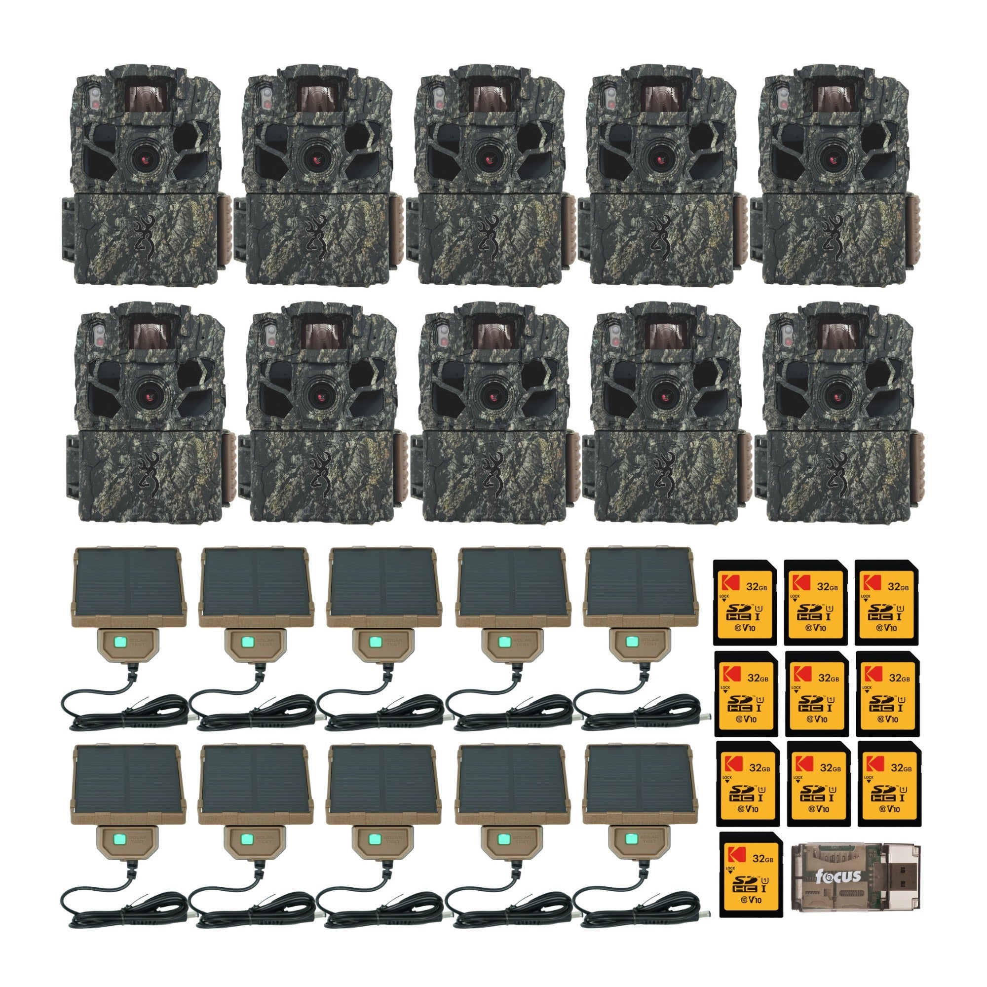 Browning Trail Camera Dark Ops 40MP FHDR Trail Camera (10-Pack) Bundle