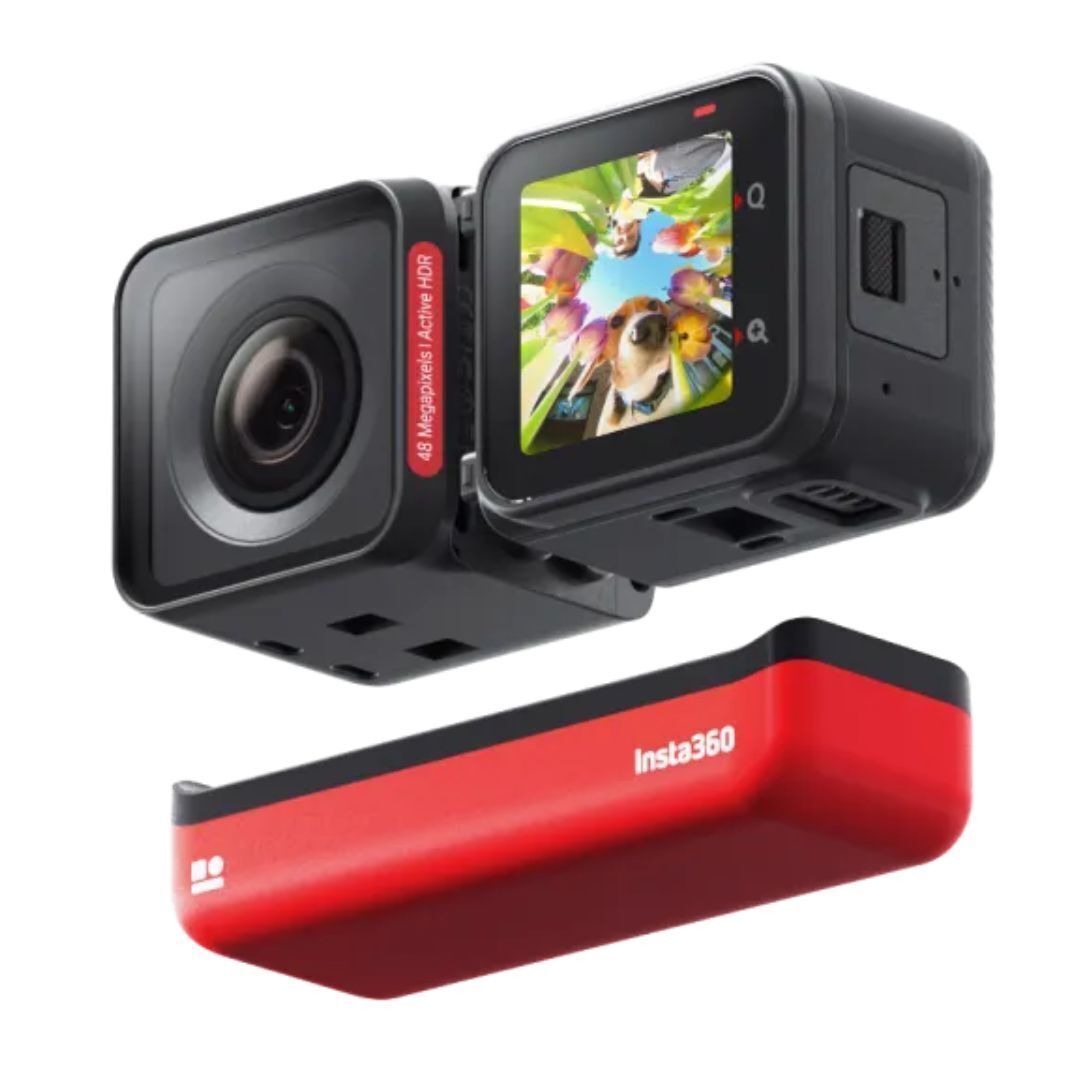 Insta360 ONE RS 4K Edition Rugged and Waterproof Interchangeable Boost Lens Camera with Active HDR