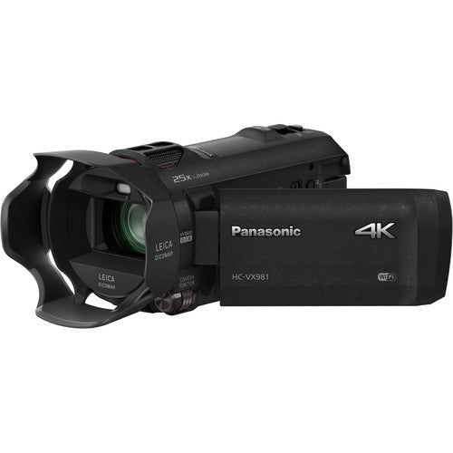Panasonic HC-VX981K 4K Ultra HD Camcorder with 64GB SD Card and Battery Bundle