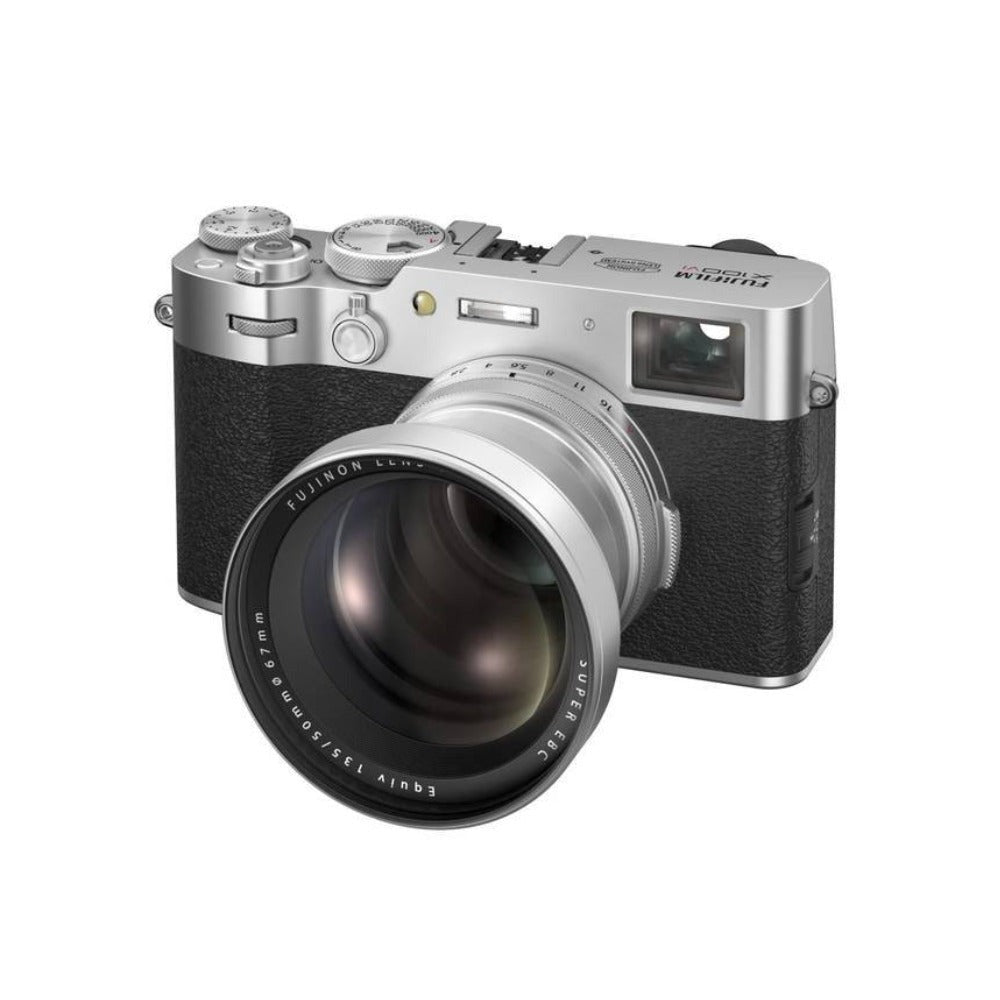 Fujifilm X100VI Mirrorless Digital Camera with 23mm f/2 Fixed Lens (Silver)