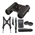 Nikon Trailblazer 10x25 ATB Binoculars with Binocular Harness Bundle