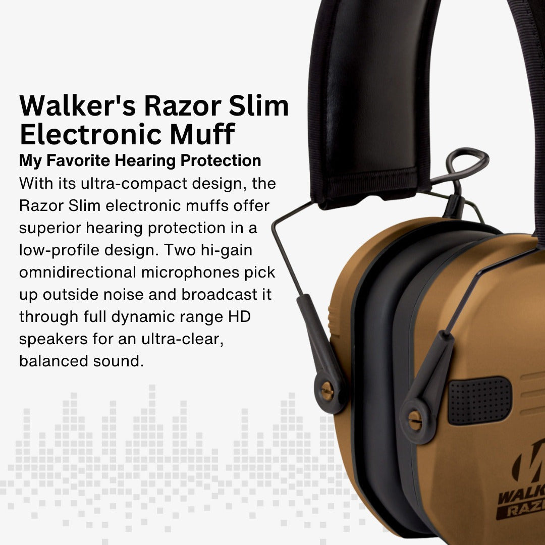 Walkers Razor Walkie Talkie Bundle with Ear Muffs and Accessories