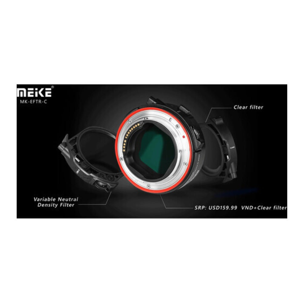 Meike Drop-In Filter Mount Adapter EF to EOS-R with Variable ND Filter