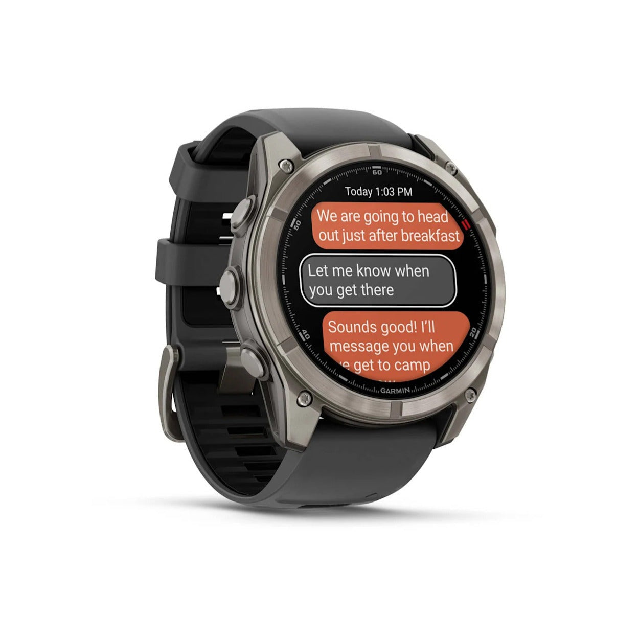 Garmin Fenix 8 Pro 51mm AMOLED (Titanium/Black) GPS Smartwatch with Wireless Earbuds Bundle