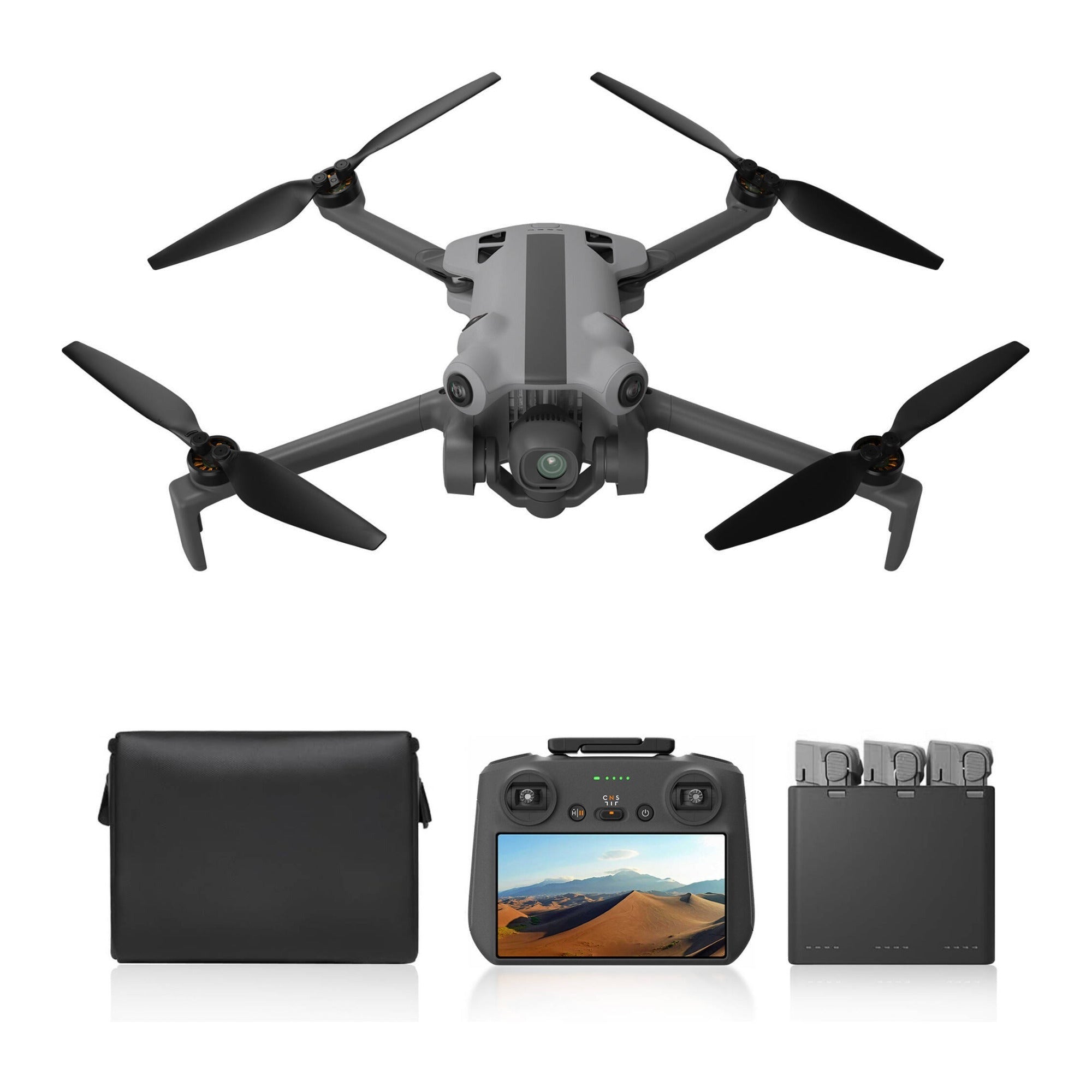 SKYROVER X1 Drone Fly More Combo with Remote Screen Controller (Gray)