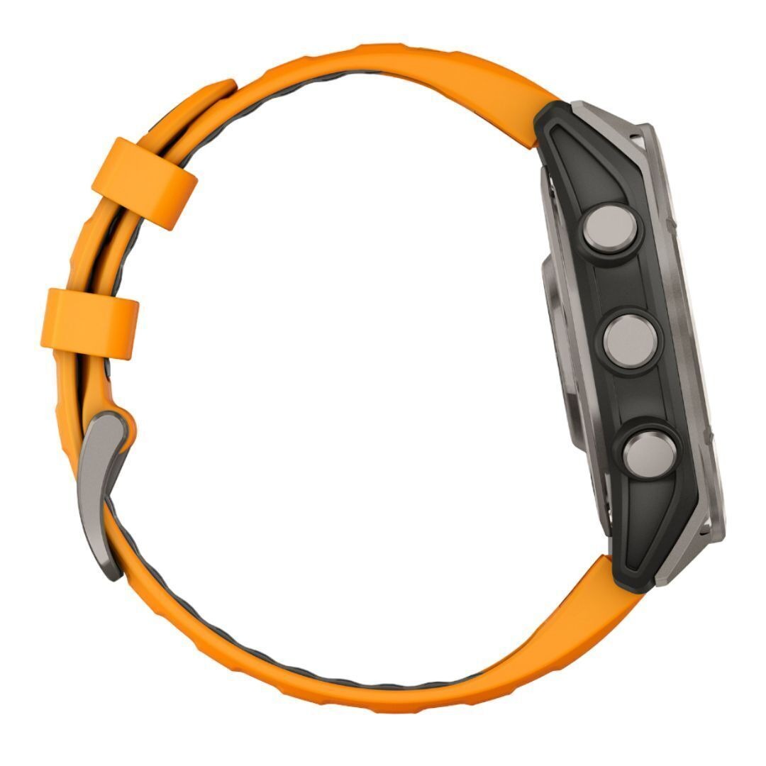 Garmin Fenix 8 Sapphire 47mm GPS Smartwatch with 1.4-Inch AMOLED Display (Spark Orange and Graphite)