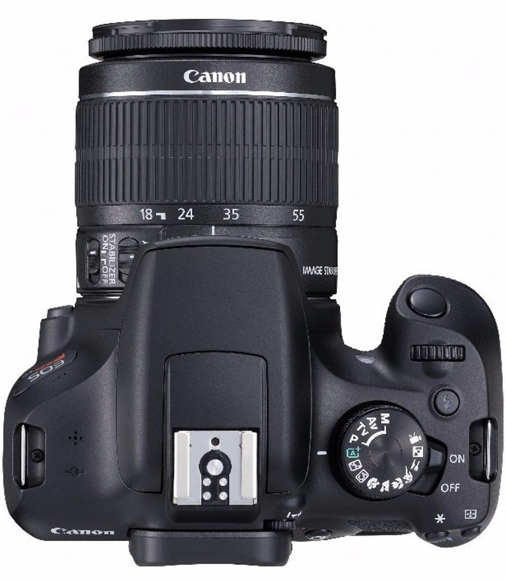 Canon EOS Rebel T6 DSLR Camera with 18-55mm and 75-300mm Lenses and Bag Bundle (Used)