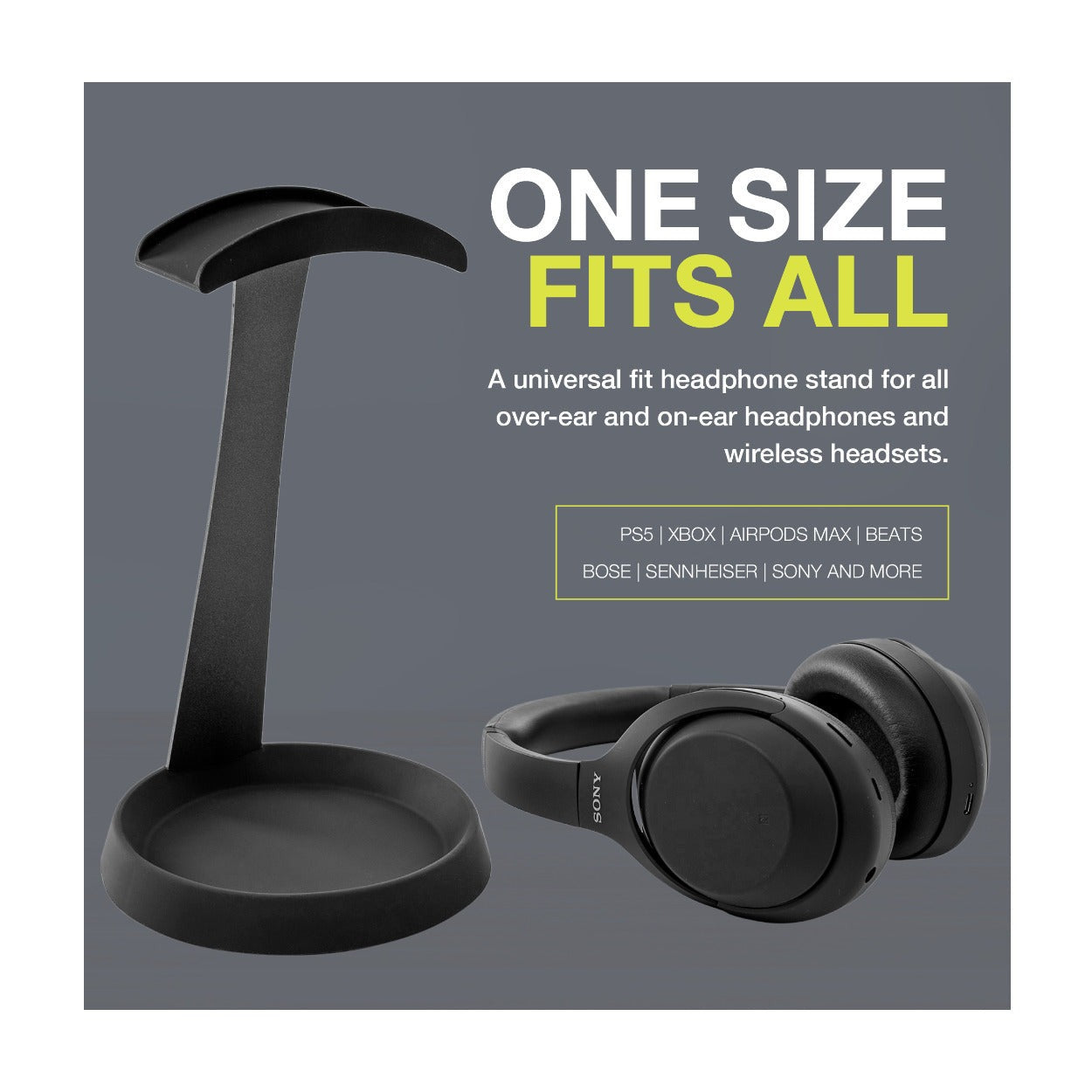 Sony INZONE H9 II Wireless Noise Canceling Gaming Headset (Black) with Stand