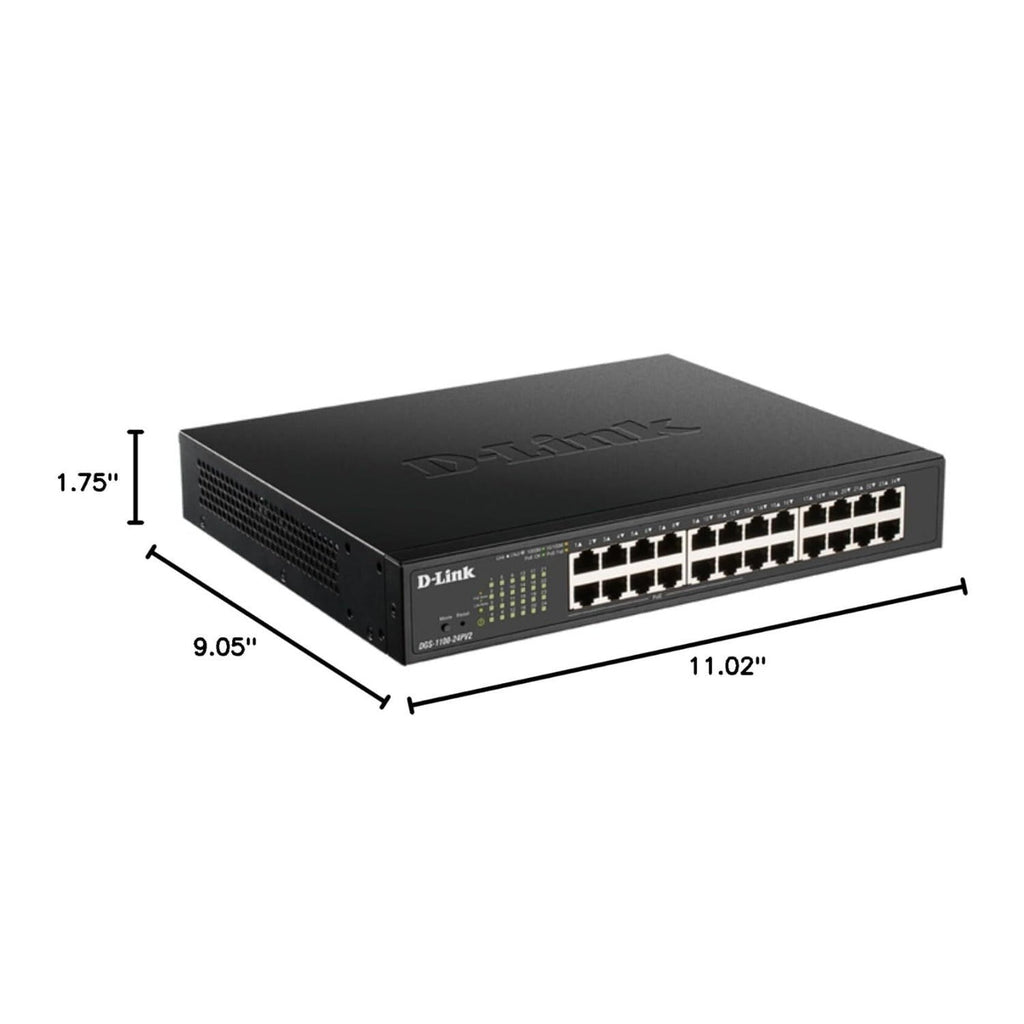 D-Link 24-Port Gigabit Smart Managed PoE+ Switch