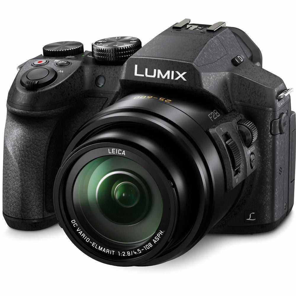 Panasonic LUMIX FZ300 Digital Camera, 4K, 24x f/2.8 Zoom (Black) (Certified Refurbished)