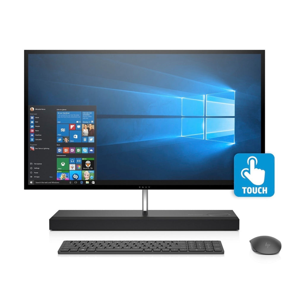 HP Envy 27-b245se 27" QHD Touch All-in-One PC, Intel Core i7-8700T, 16GB RAM, 256GB SSD + 1TB HDD, GTX 1050 4GB (Certified Refurbished)