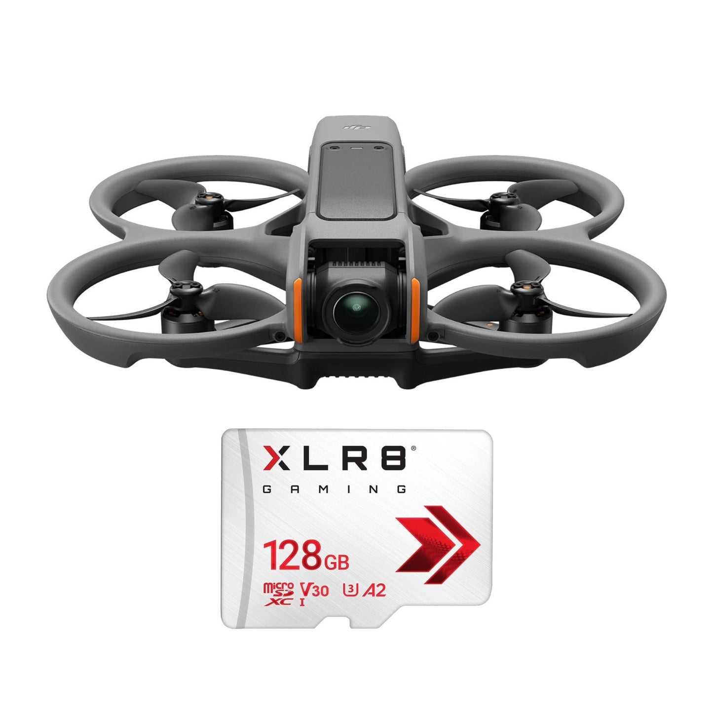 DJI Avata 2 (Drone Only) with 256GB MicroSDXC Canvas Go Plus Memory Card Bundle