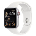 Apple Watch SE (2nd Gen) GPS + Cellular 40mm Silver Aluminum Case with White Band (Certified Refurbished)