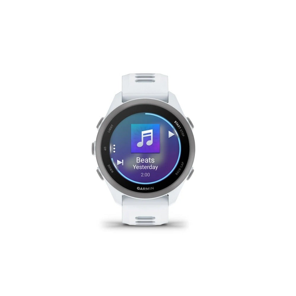 Garmin Forerunner 170 Music GPS Running Smartwatch (Whitestone/Cloud Blue)