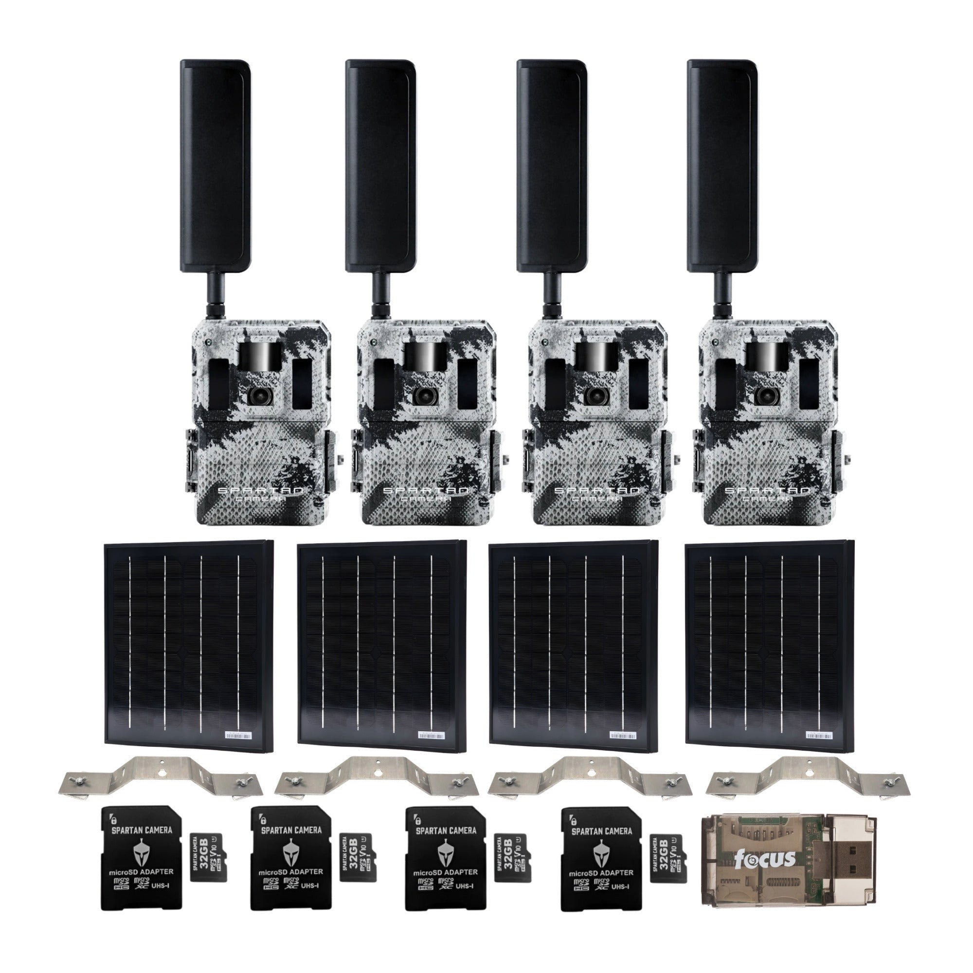 Spartan GoLive2 4G/LTE Trail Camera with Solar Panel and Accessories