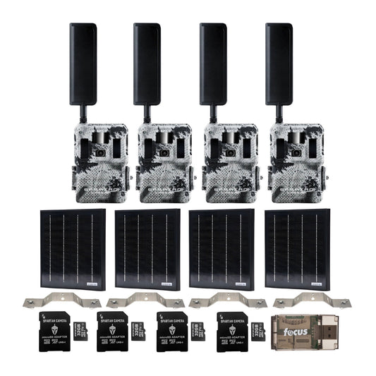Spartan GoLive2 4G/LTE Trail Camera with Solar Panel and Accessories