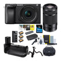 Sony a6400 Mirrorless Digital Camera Bundle with 16-50mm and 55-210mm Lenses