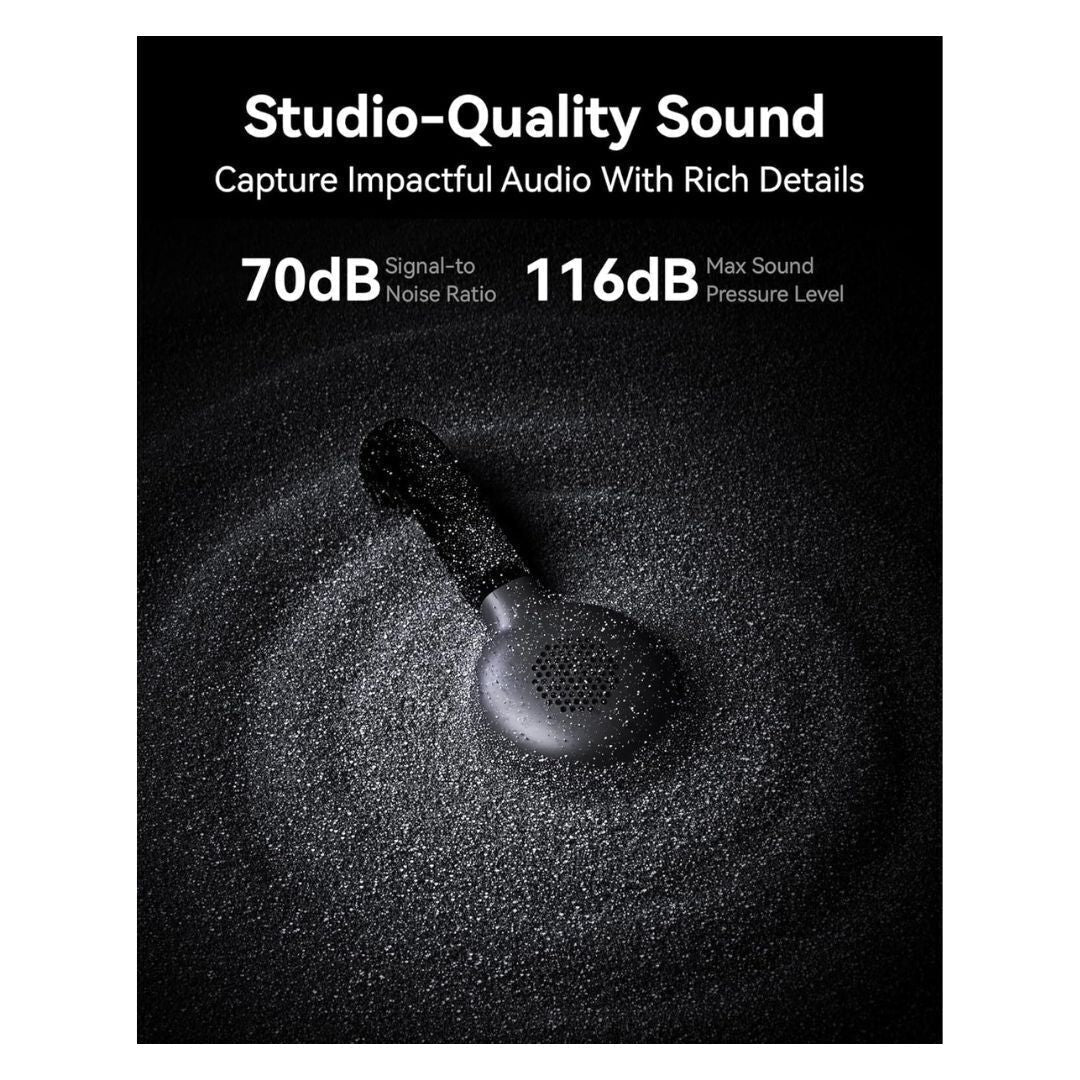 Hollyland LARK M2S Mini Wireless Combo Microphone System (2.4 GHz, Space Gray)